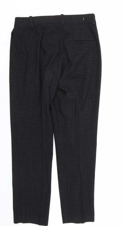 Womens UK Size 4 H&M Regular Fit  Black Trousers
