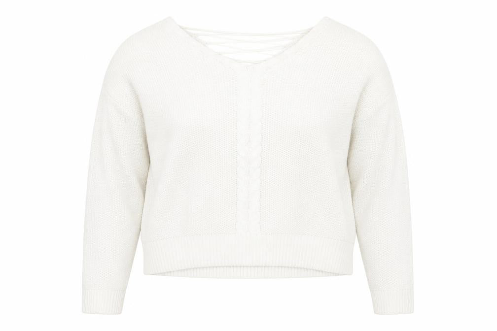 Womens UK Size 16 Miss Selfridge White Pullover Jumper
