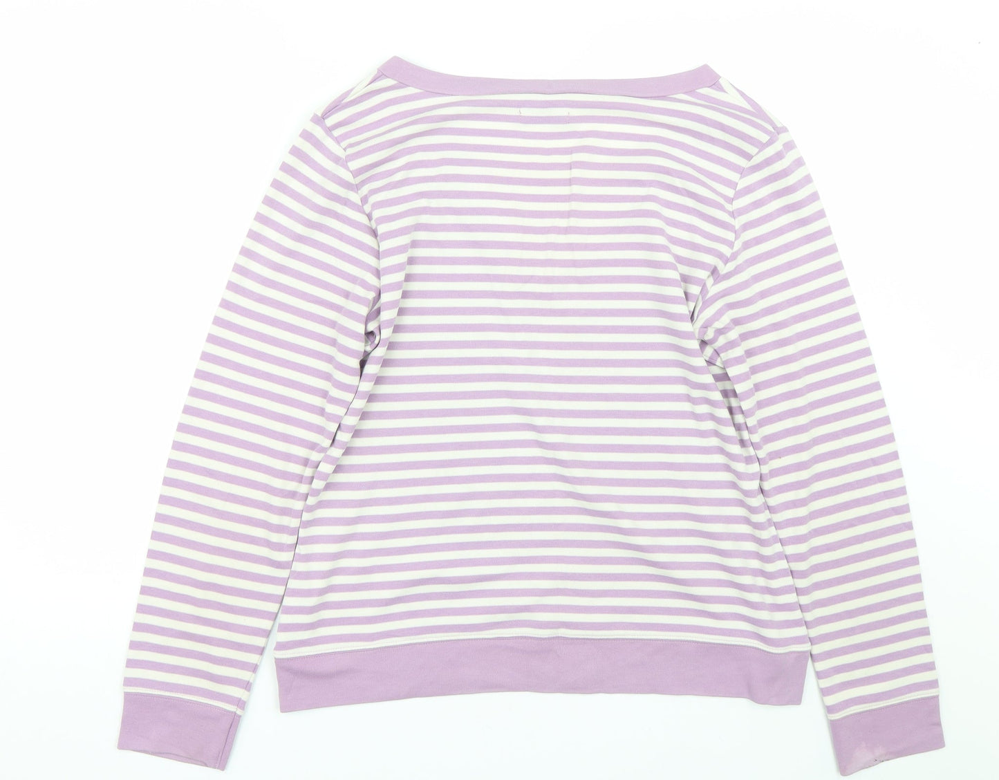 Womens UK Size M BM Purple Basic T-Shirt