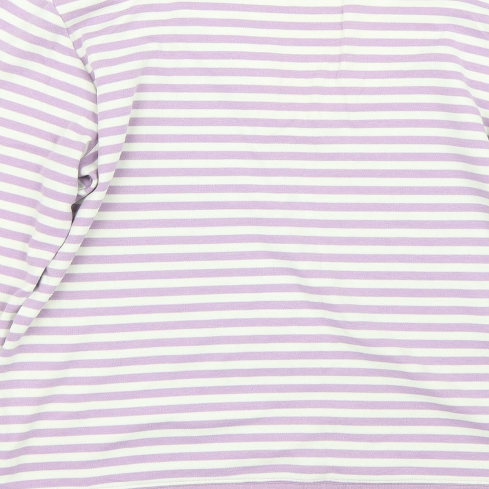 Womens UK Size M BM Purple Basic T-Shirt