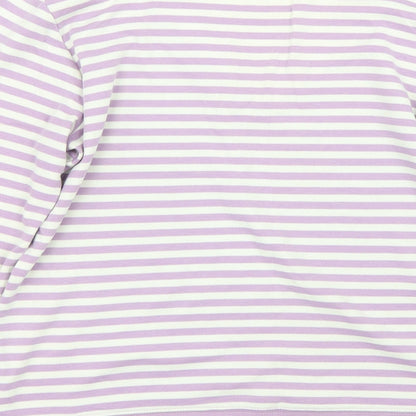 Womens UK Size M BM Purple Basic T-Shirt