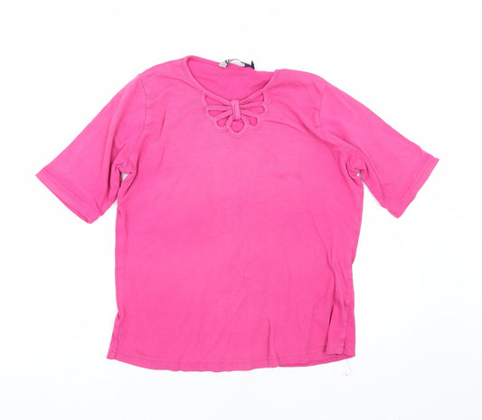 Isle Womens Pink   Basic T-Shirt Size M