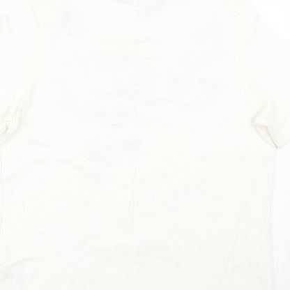 Womens UK Size 14 Damart White Basic T-Shirt