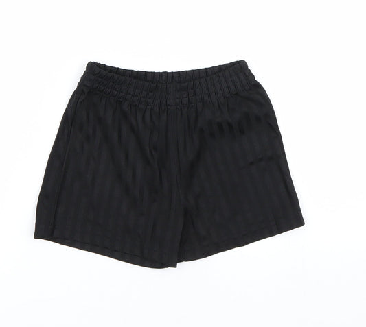 George Boys Black Striped  Sweat Shorts Size 3-4 Years - PE kit