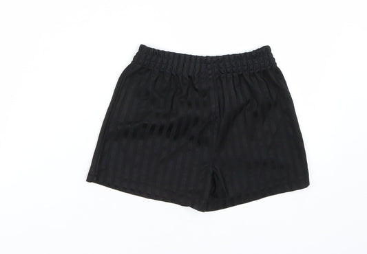 George Boys Black Striped  Sweat Shorts Size 3-4 Years - PE kit