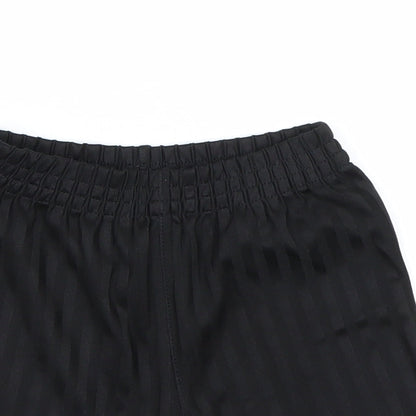 George Boys Black Striped  Sweat Shorts Size 3-4 Years - PE kit