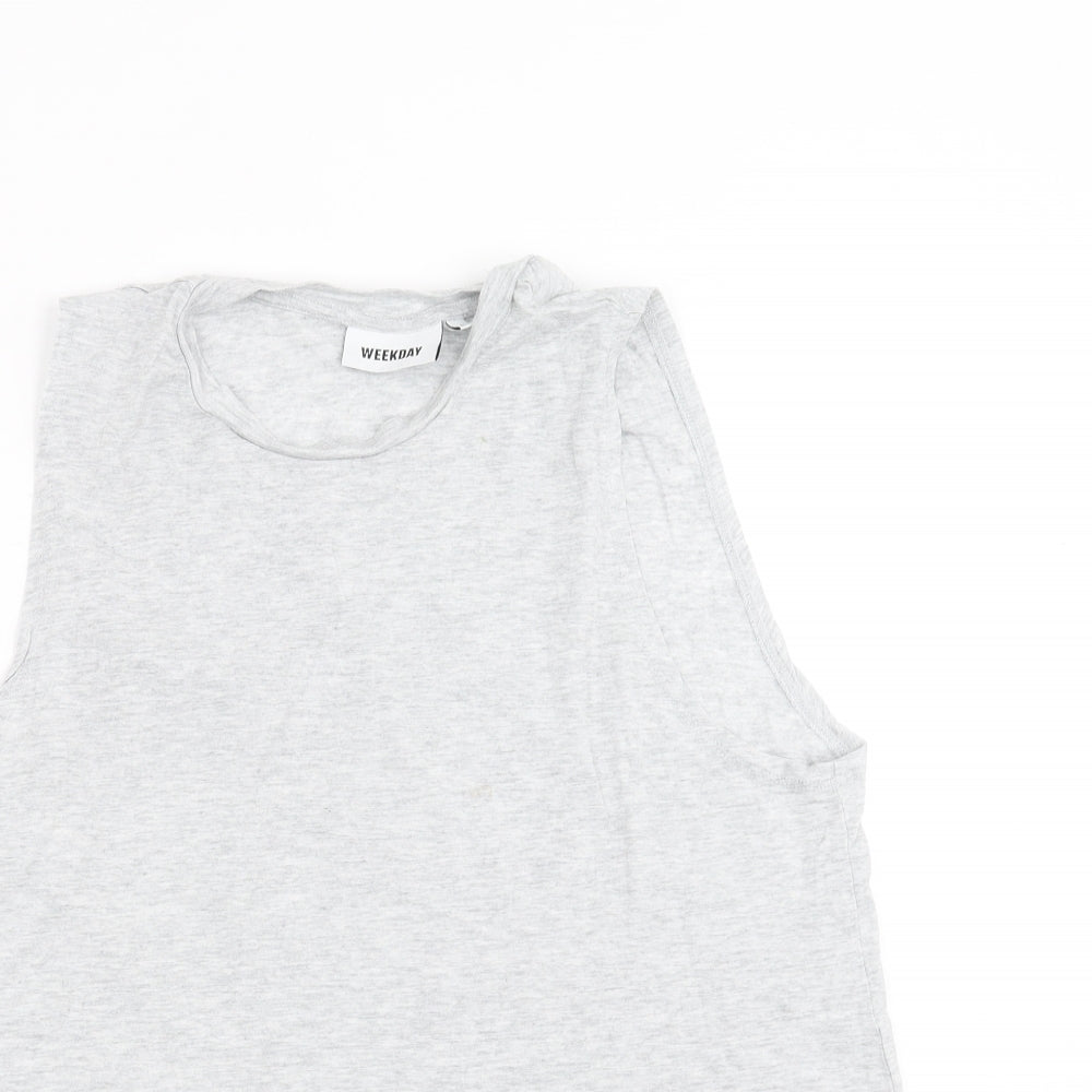 Weekday Womens Grey   Basic Tank Size L