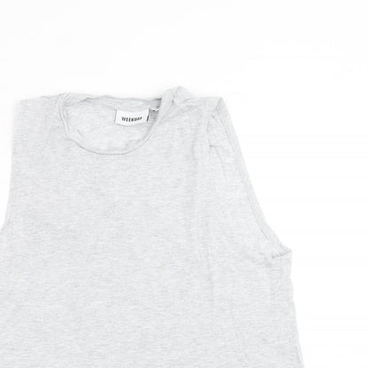 Weekday Womens Grey   Basic Tank Size L