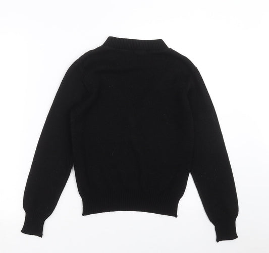 Womens UK Size 6 Preworn Black Pullover Jumper