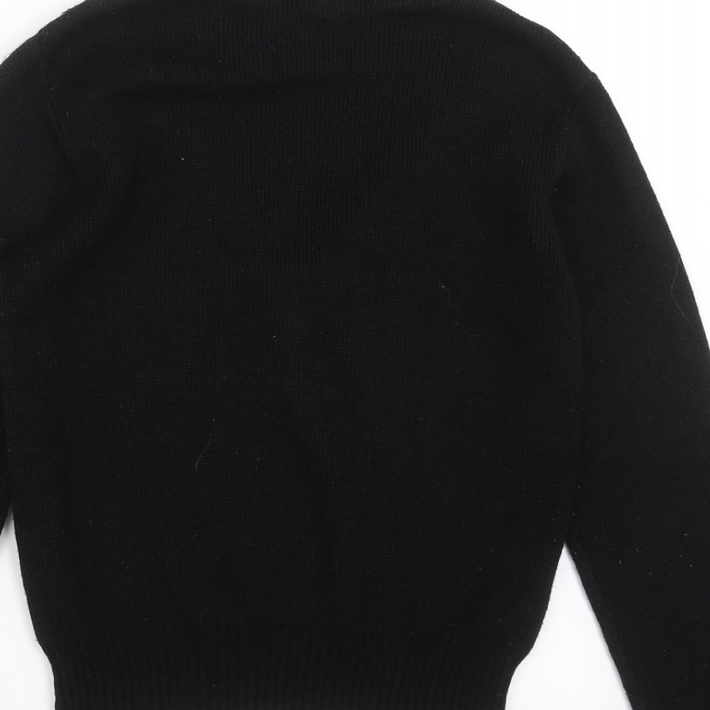 Womens UK Size 6 Preworn Black Pullover Jumper