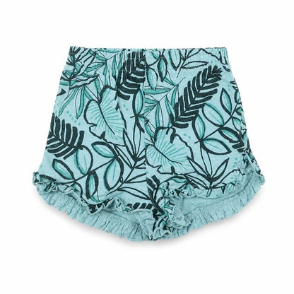 Front view of Next Baby Blue Floral Trousers, size 12-18, Months - shorts