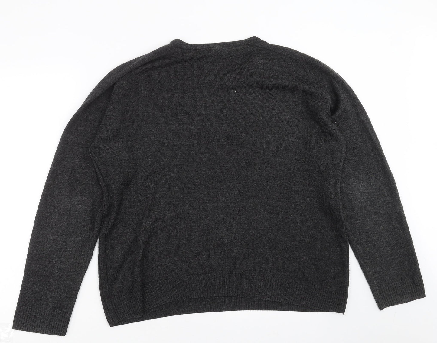 NEXT Mens Grey  Knit Pullover Jumper Size M