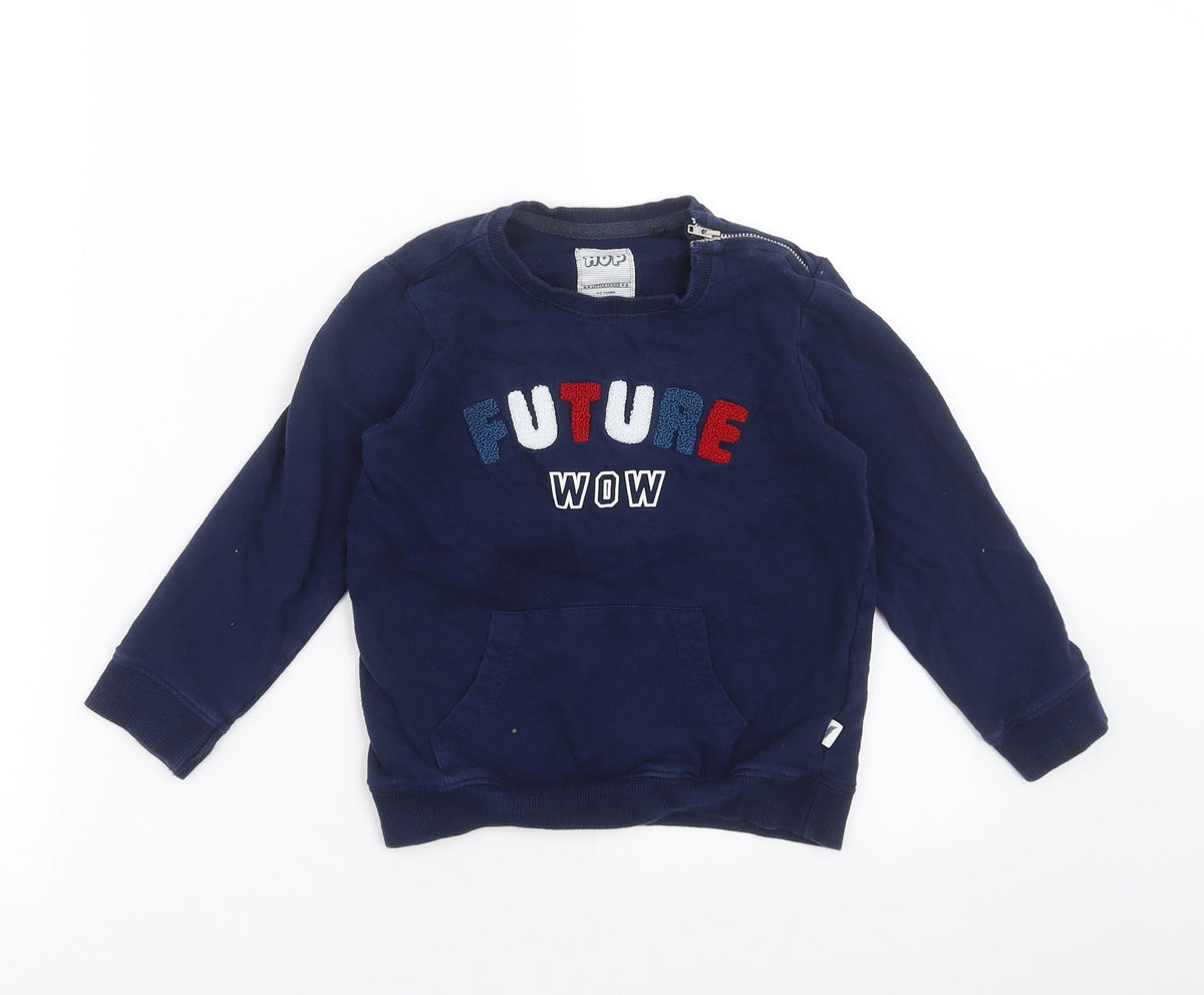 HOP Boys Blue   Pullover Sweatshirt Size 4-5 Years  - future wow