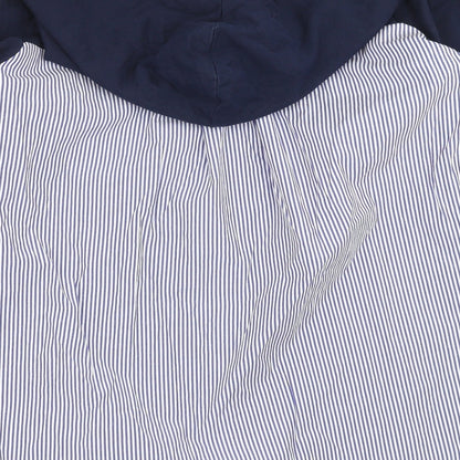 SheIn Womens Blue Striped  Pullover Hoodie One Size