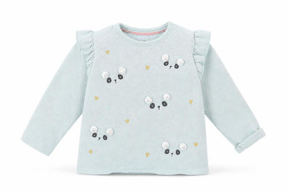 F&F Baby Green   Pullover Jumper Size 3-6 Months  - faces