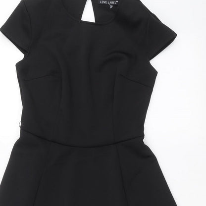 Love Label Womens Black   Fit & Flare  Size 10