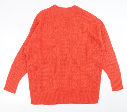 Womens UK Size M Terranova Red Pullover Jumper