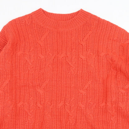 Womens UK Size M Terranova Red Pullover Jumper