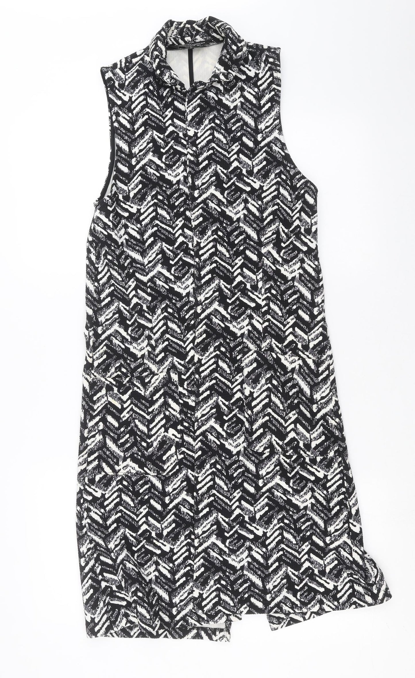 Womens UK Size 8 Dorothy Perkins Black Gilet