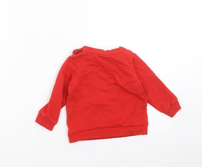 SO CUTE Baby Red   Pullover Jumper Size 9-12 Months  - christmas