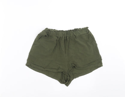 Primark Womens Green   Hot Pants Shorts Size 4