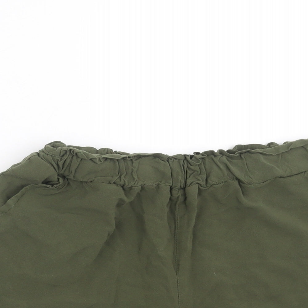 Primark Womens Green   Hot Pants Shorts Size 4