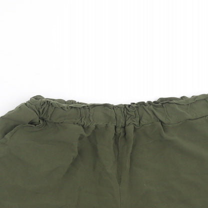 Primark Womens Green   Hot Pants Shorts Size 4