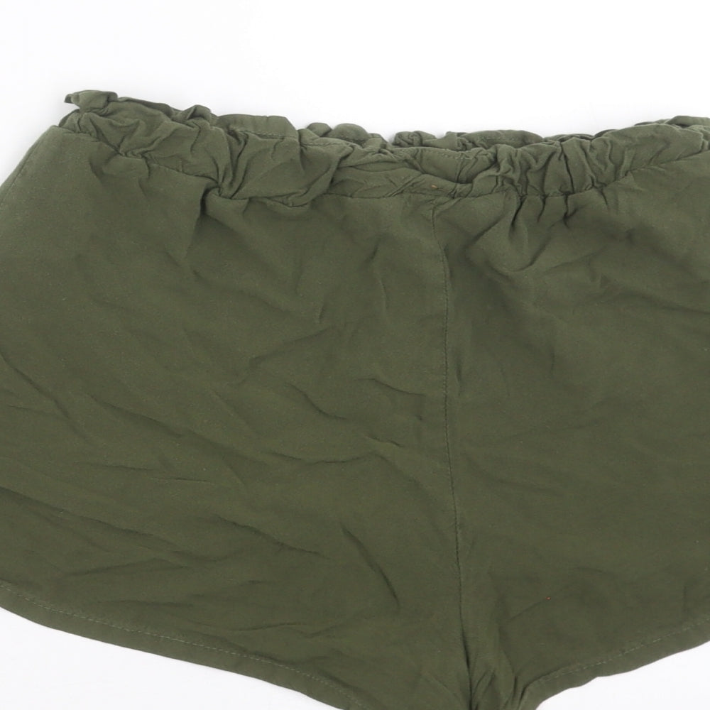 Primark Womens Green   Hot Pants Shorts Size 4