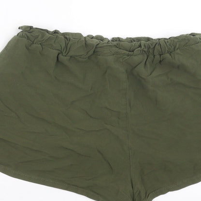 Primark Womens Green   Hot Pants Shorts Size 4