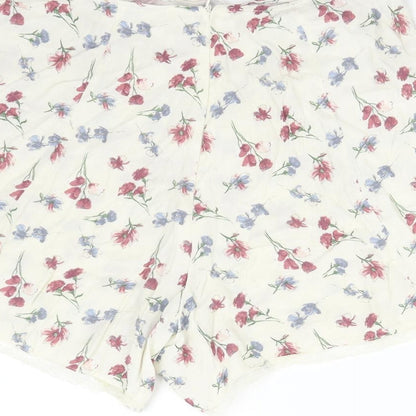 Pins & Needles Womens Beige Floral  Hot Pants Shorts Size S