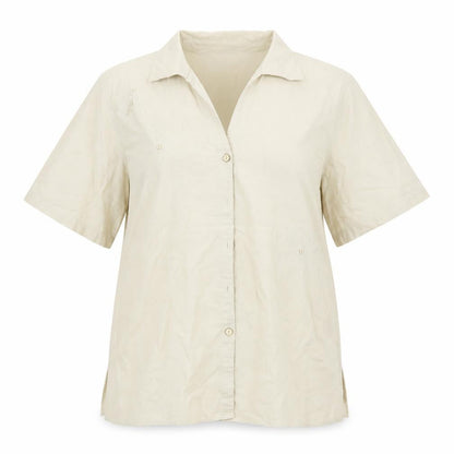 Womens UK Size 16 EWM Beige Basic Button-Up