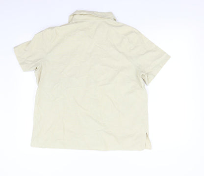 EWM Womens Beige   Basic Button-Up Size 16