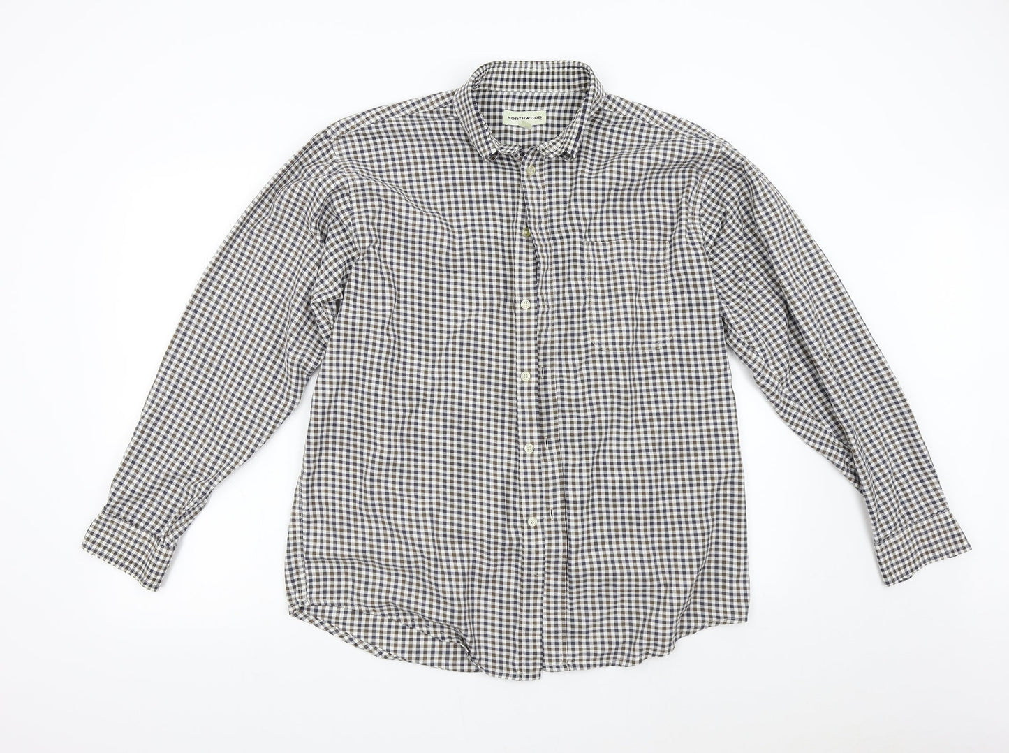 Mens UK Size M Northwood Multicoloured  Button-Up Long Sleeve Casual Shirt