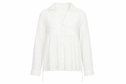 Womens UK Size 12 Debenhams Ivory Basic Button-Up