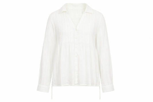 Womens UK Size 12 Debenhams Ivory Basic Button-Up