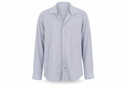 Mens UK Size L Burton Blue  Button-Up Long Sleeve Casual Shirt