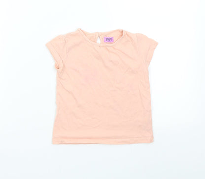 F&F Girls Pink   Basic T-Shirt Size 2-3 Years