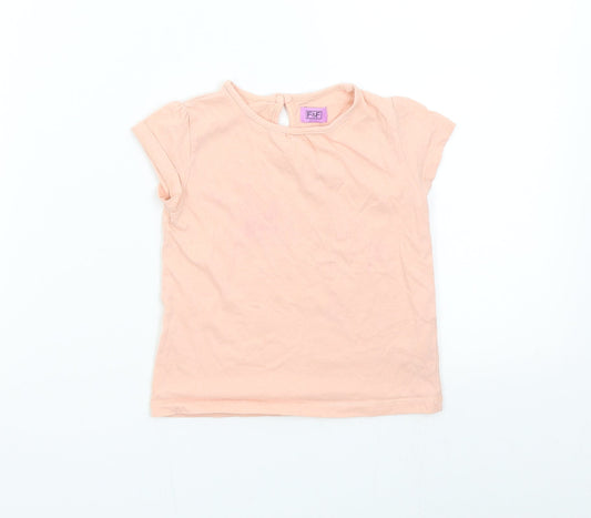 F&F Girls Pink   Basic T-Shirt Size 2-3 Years