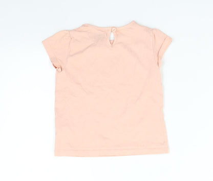 F&F Girls Pink   Basic T-Shirt Size 2-3 Years
