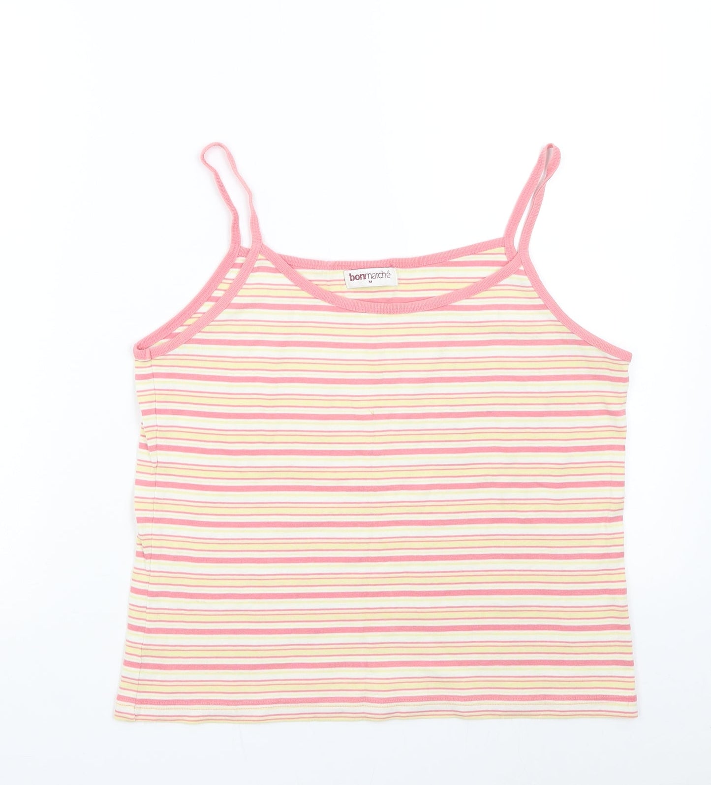 Bonmarché Womens Multicoloured Striped  Basic Tank Size M