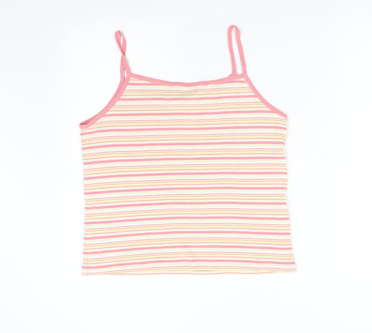 Bonmarché Womens Multicoloured Striped  Basic Tank Size M