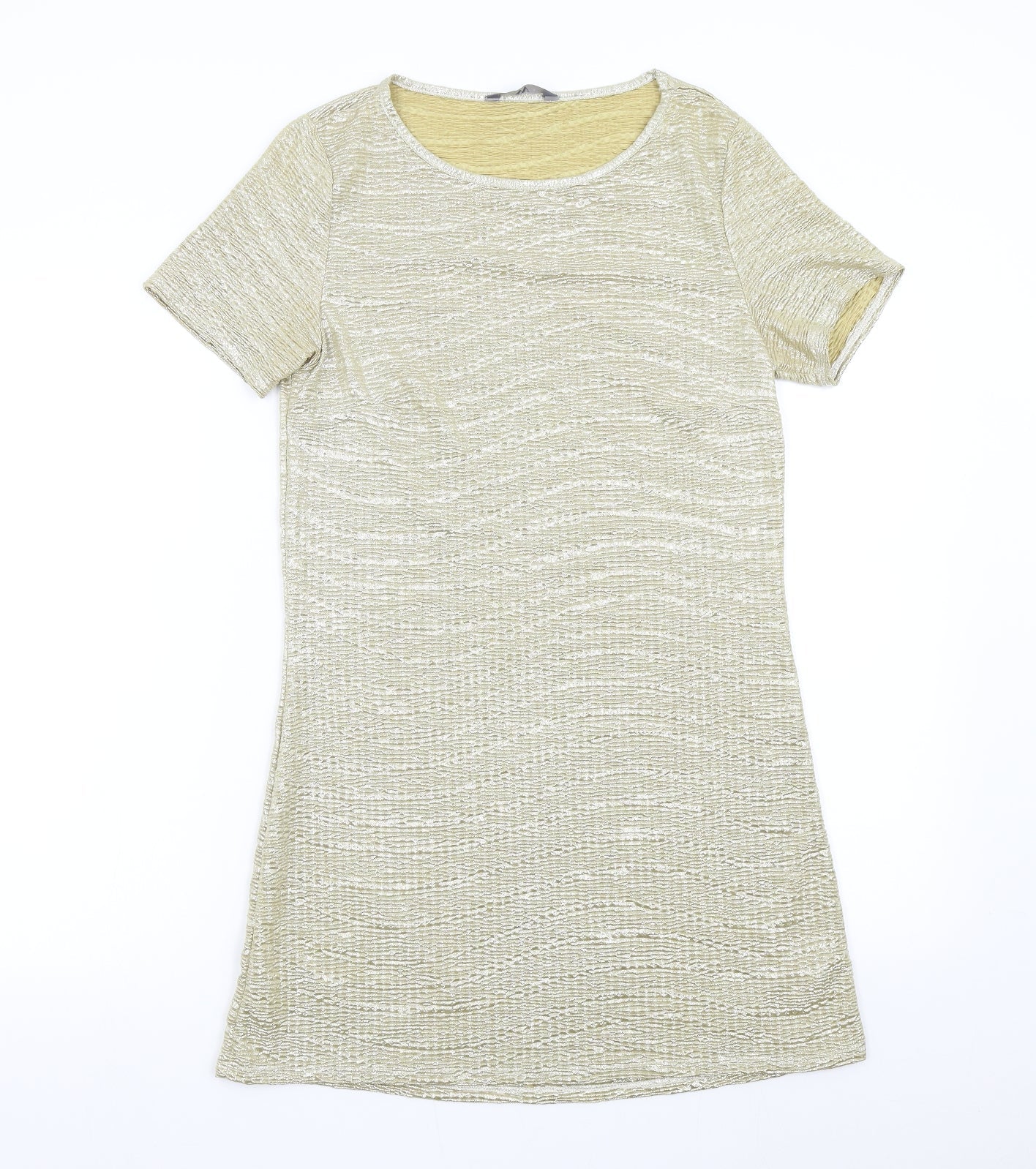 BHS Womens Gold   Slip Dress  Size 10