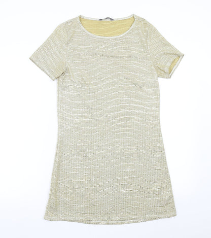 BHS Womens Gold   Slip Dress  Size 10