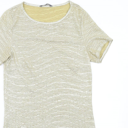 BHS Womens Gold   Slip Dress  Size 10