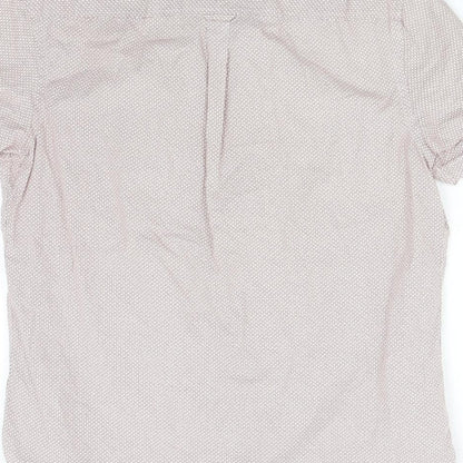 Mens UK Size L Burton Red  Button-Up Short Sleeve Casual Shirt