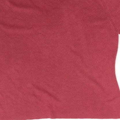 Womens UK Size M Preworn Pink Pullover Jumper