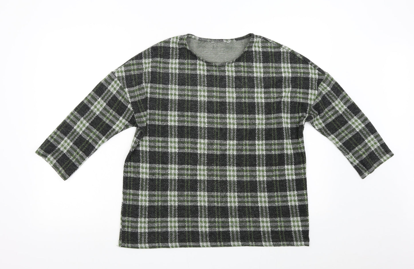 Womens UK Size L Preworn Green Pullover Jumper
