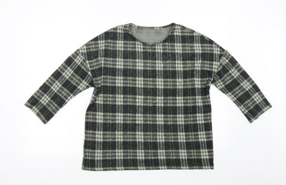 Womens UK Size L Preworn Green Pullover Jumper