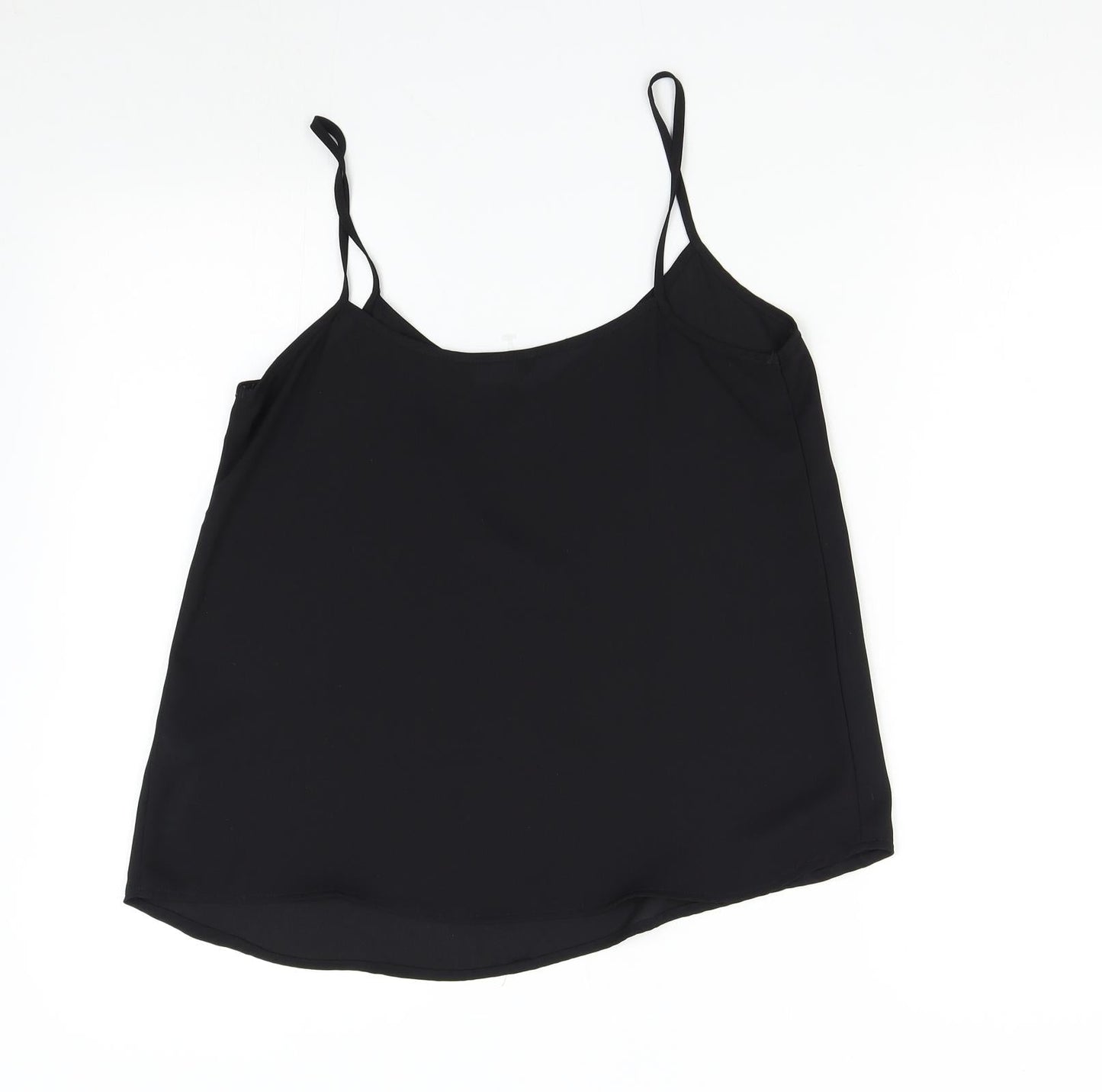 Womens UK Size 10 New Look Black Camisole Tank
