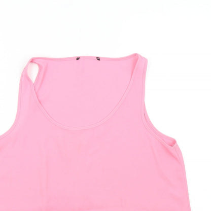 Womens UK Size M Preworn Pink Camisole Tank